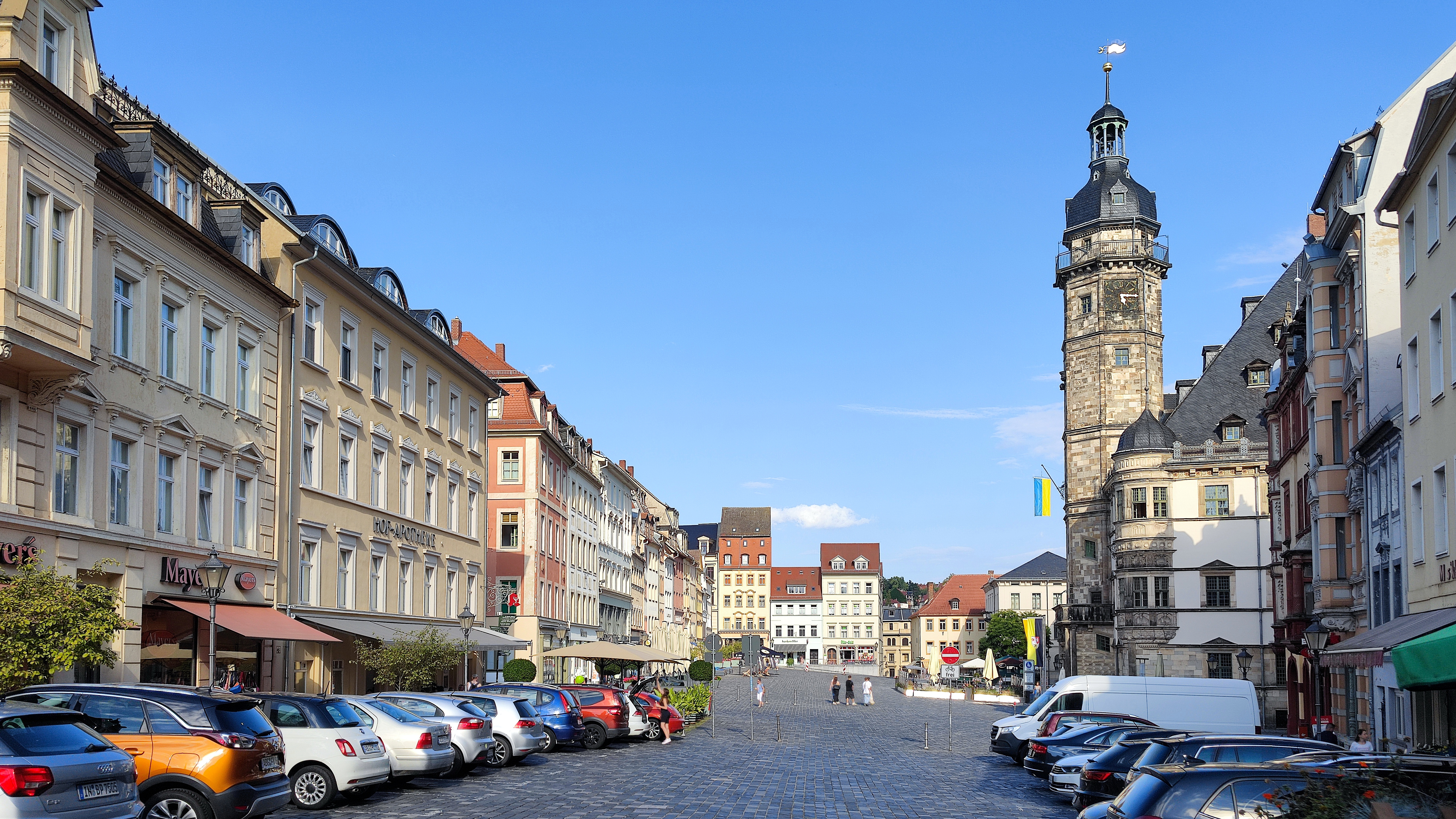 Marktplatz in Altenburg, Kaminholz kaufen in Altenburg